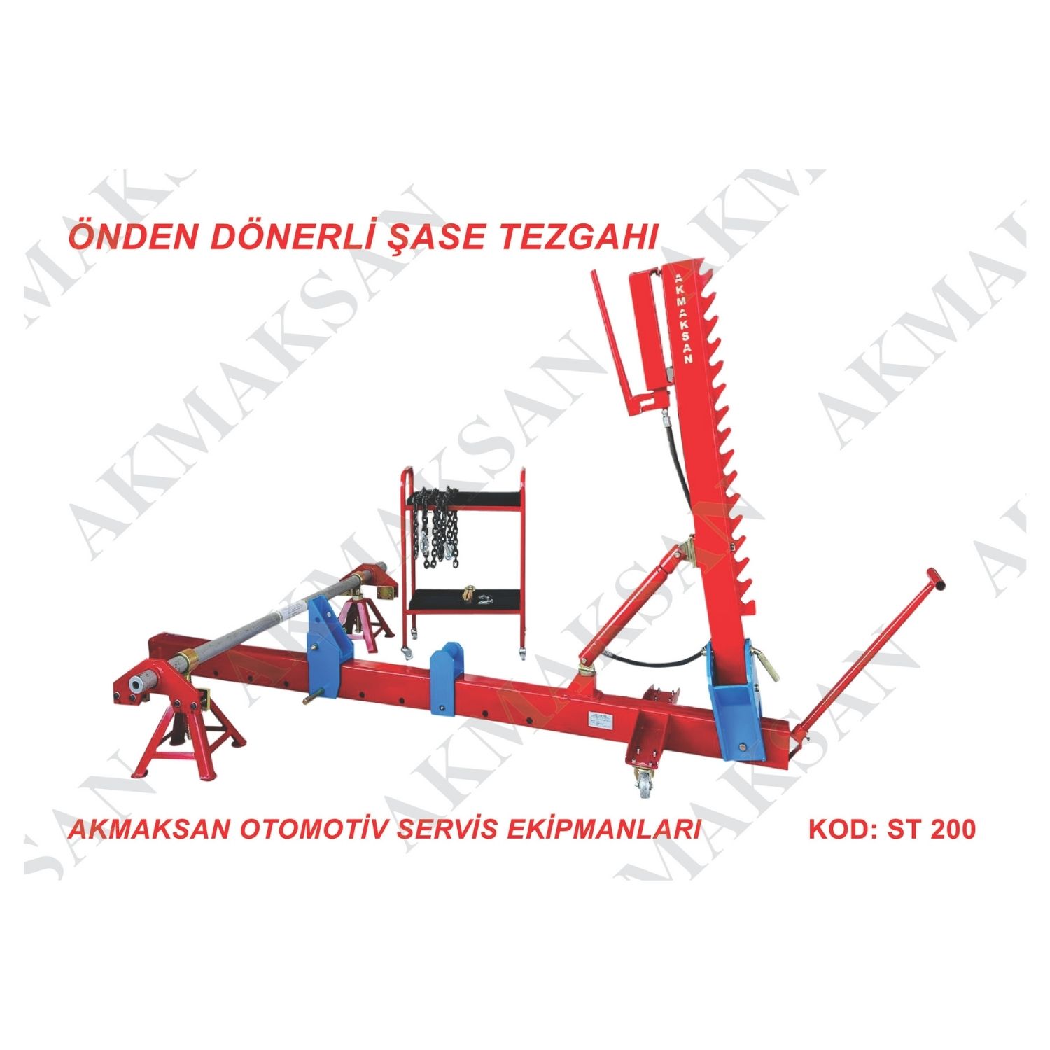 Önden Dönerli Şase Doğrultma Tezgahı 2 Kaporta doğrultma ve şase çektirme makinesi