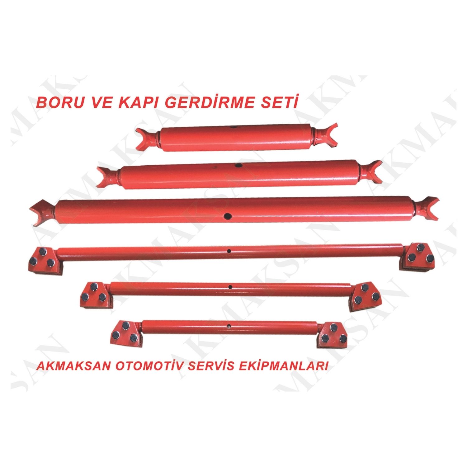 Kaporta için boru gerdirme aparat seti