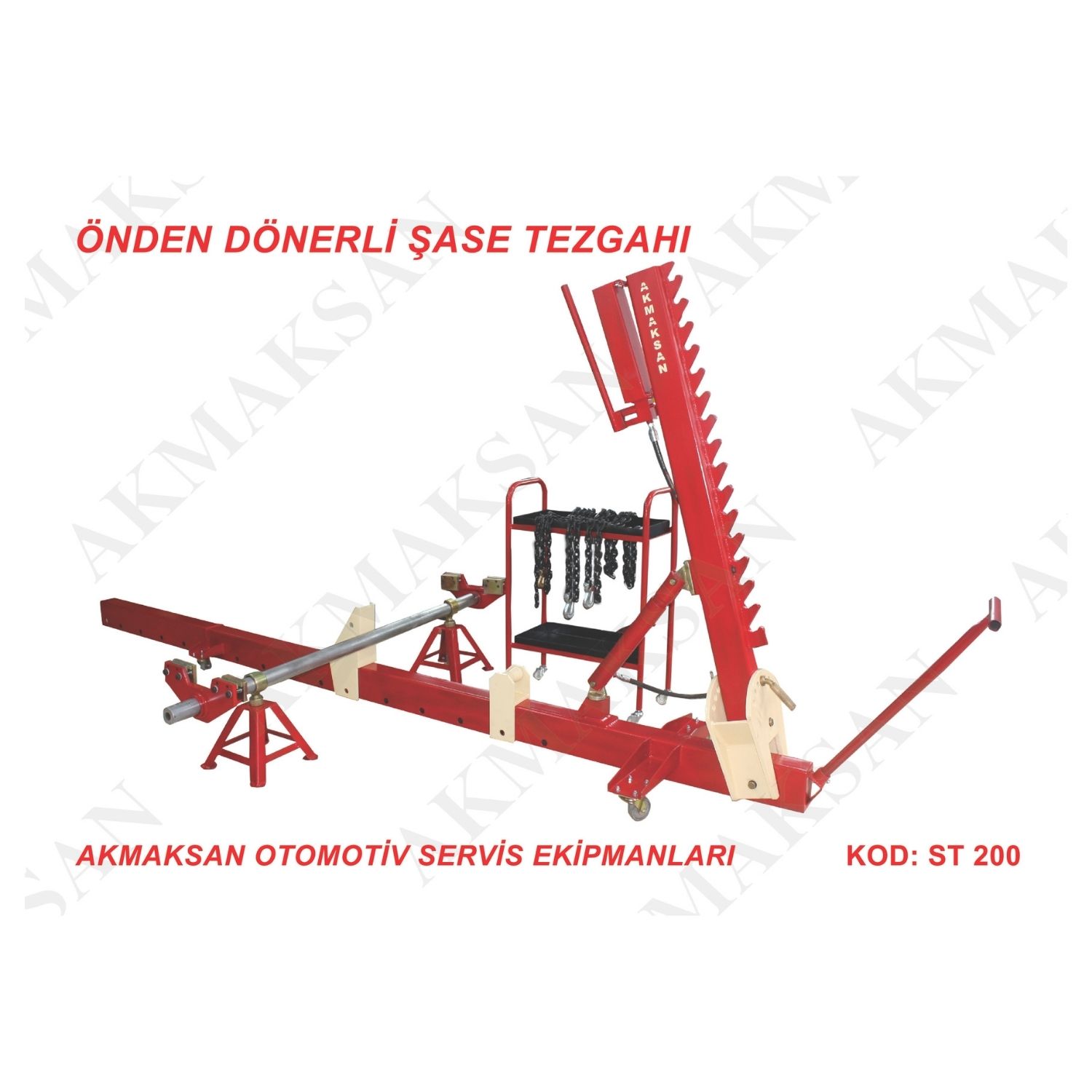 Önden Dönerli Şase Doğrultma Tezgahı 1 Önden dönerli şase doğrultma tezgahı