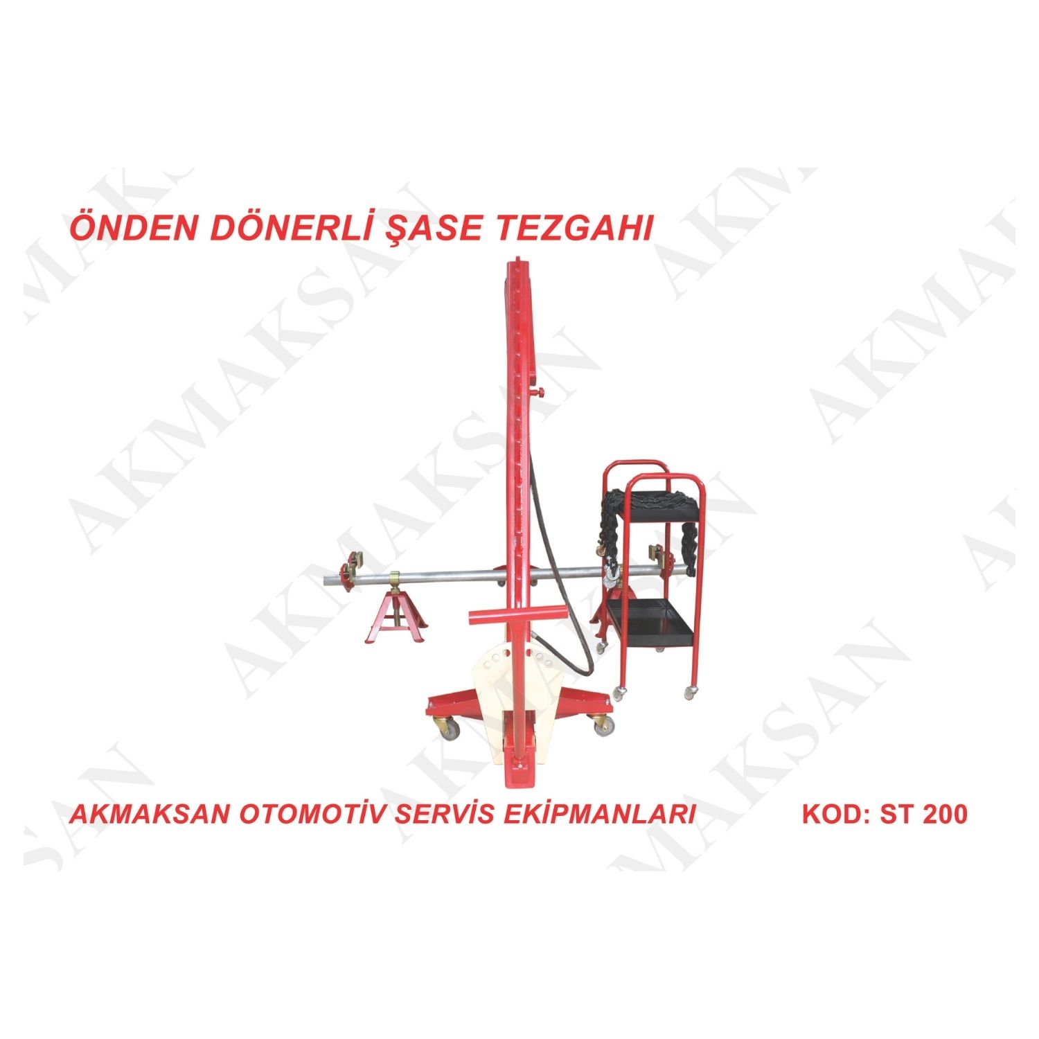 Önden Dönerli Şase Doğrultma Tezgahı 3 Oto şase düzeltme tezgahı kaporta doğrultma ve şase çektirme sistemi