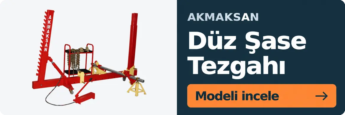 Oto Servis Ekipmanları 10 AKMAKSAN Düz Şase Tezgahı – Modeli incele