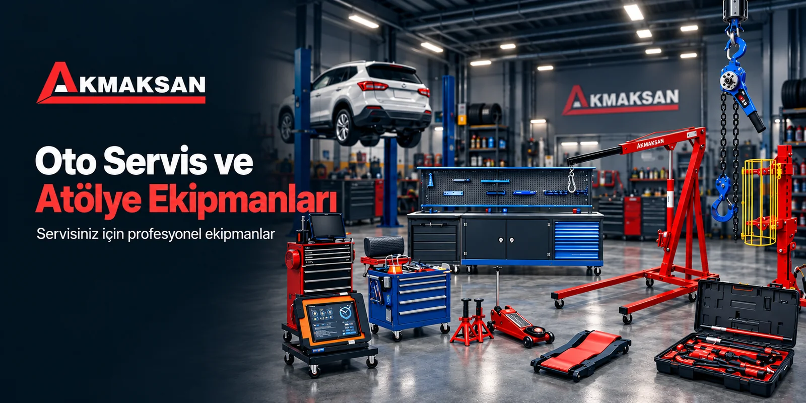 Oto servis ve atölye ekipmanları